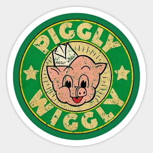 VINTAGE GREEN PIGGLY WIGGLY Sticker